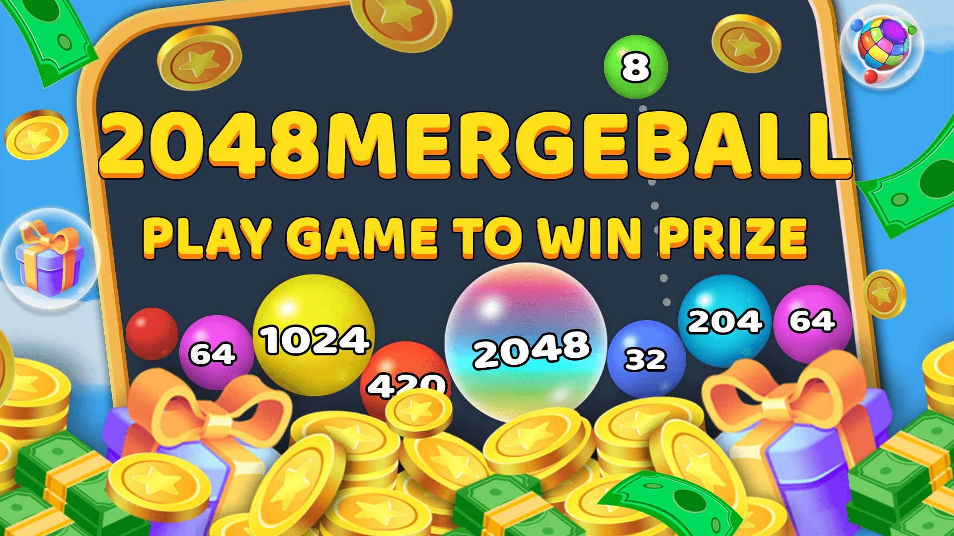 2048 Merge Balls – Casual Games and Real Rewards【游戏代码】