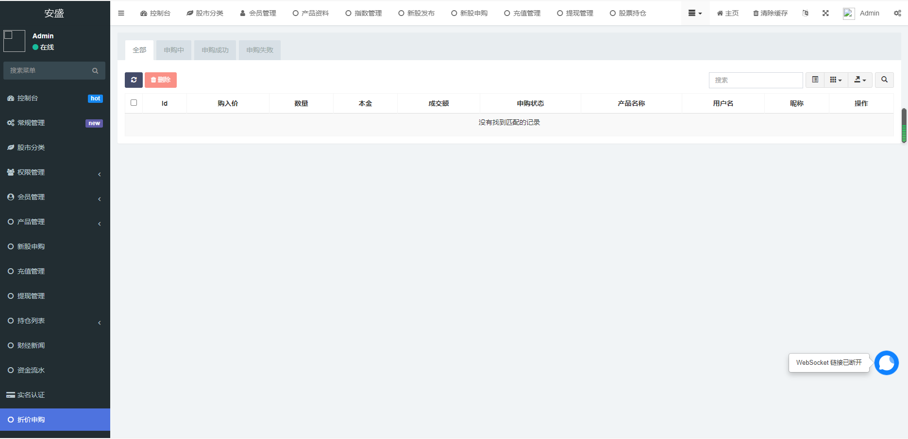 2022年运营级台湾股票系统源码带新股申购国际股票系统全新后台股票前端uniapp