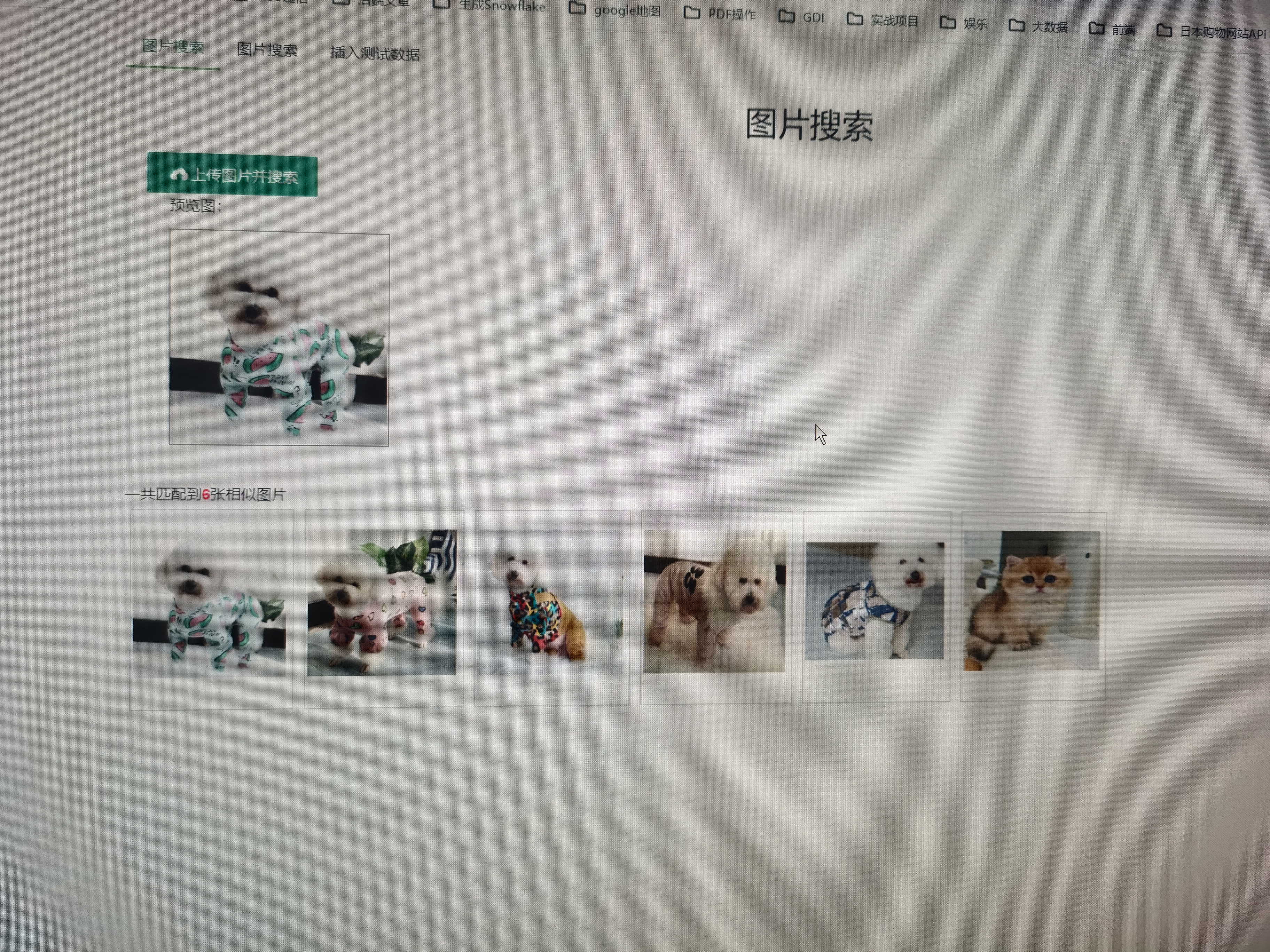 c#  结合AI 模型 开发的以图搜图，源代码，可以网站内搜索，或者改造成本地搜索