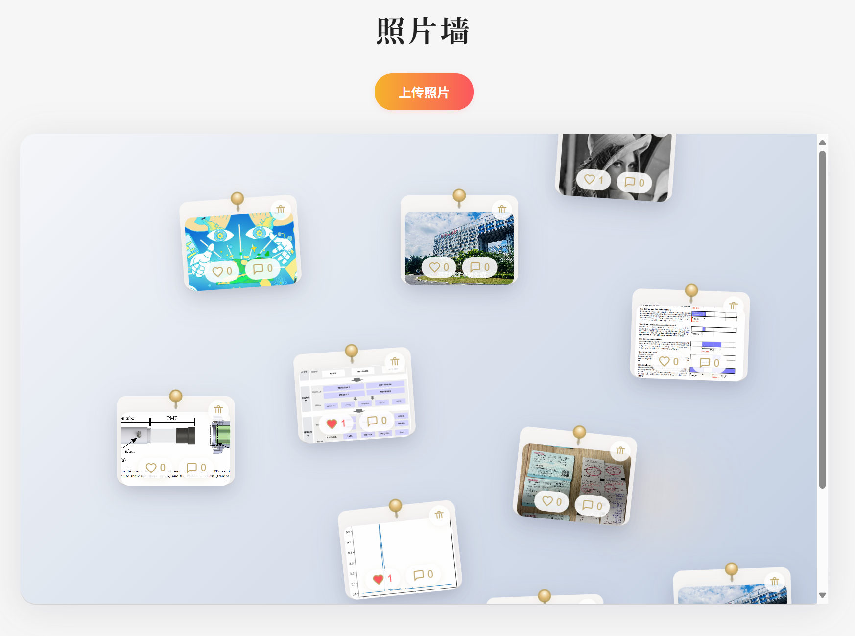 高级感照片墙网站源码（可商用/二次开发）