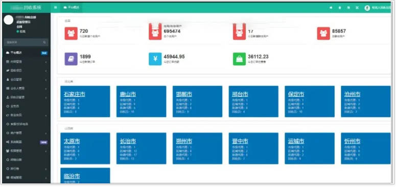 废品回收小程序独立开发版 含区域代理端 回收员端 用户端 加盟入驻版本 小程序源码