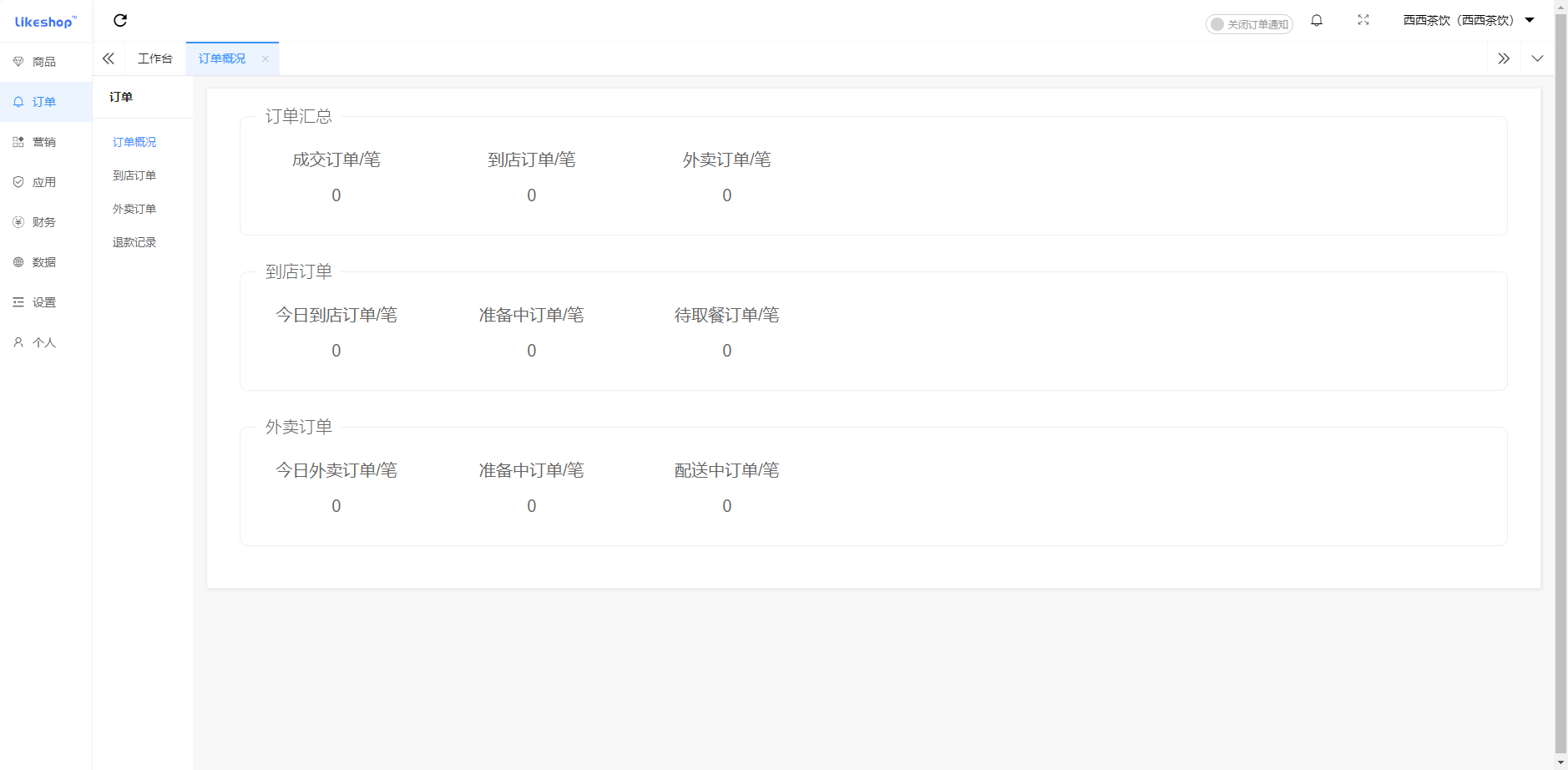 连锁点餐系统-PHP
