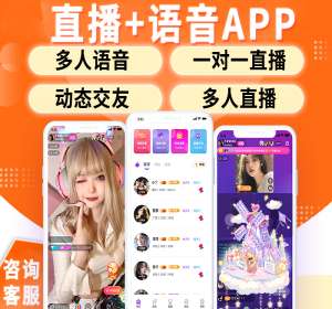 仿伊对|对缘|他趣多人视频相亲交友一对多直播陪聊语音聊天室速配游戏语音交友直播源码