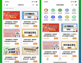 项目资源付费平台系统