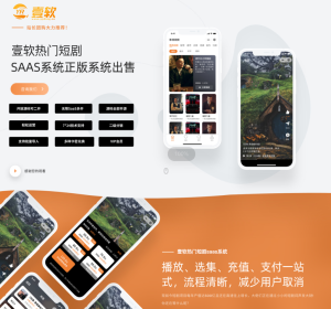 【正版系统】SAAS版开源短剧小程序,APP,公众号H5短剧分销付费vip短剧影视付费