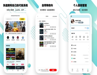 代练护航商城下单源码/陪练小程序开发/源码交付 二次开发