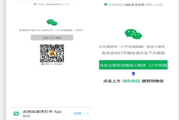 一键跳转微信小程序/一键直接跳转到微信小程序/微信小程序引流推广/微博短信APP浏览器