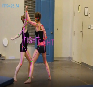 基于人体姿态的时空动作检测(cpu fps25+)源码